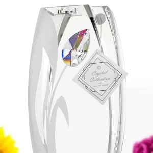 ekskluzywny wazon z kryształem Swarowskiego na prezent na 50 dla szwagierki