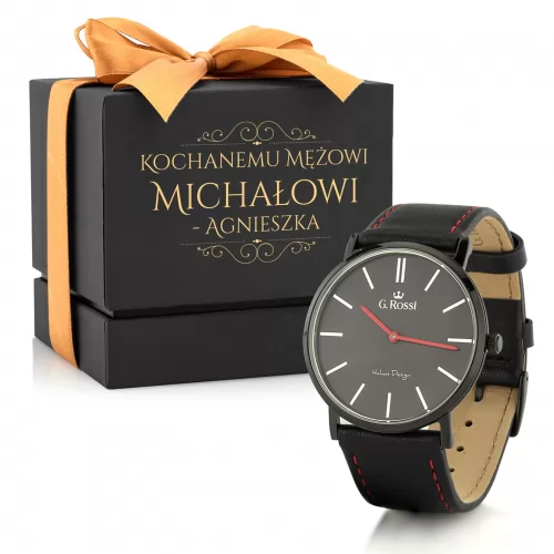 Męski zegarek G. Rossi 8709A2-1A3 na 45 urodziny - Dla Mężusia