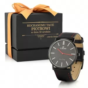 Zegarek G. Rossi 8709A2-1A3 z grawerem na 50 urodziny - W dniu urodzin