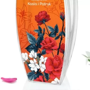 wazon na kwiaty z nadrukiem personalizacji