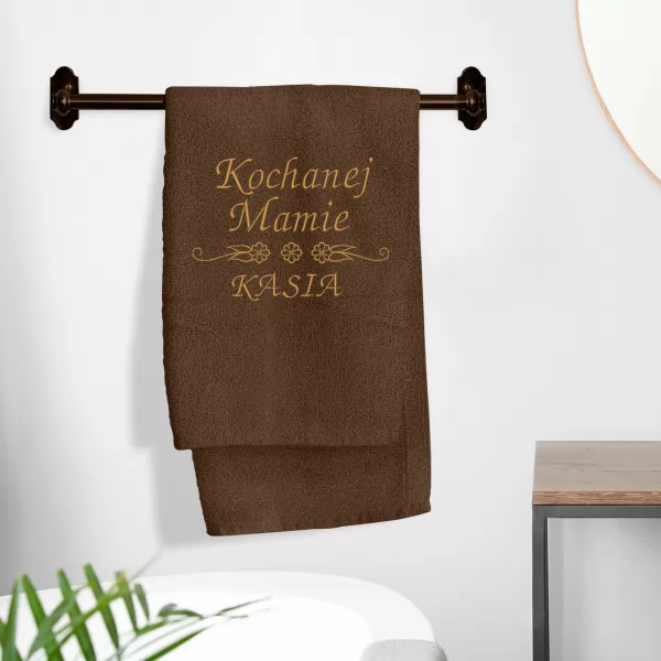 Spersonalizowany ręcznik z haftem - prezent dla Mamy