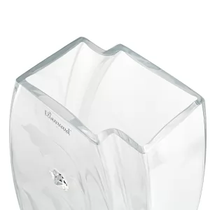 szklany wazon z kryształem