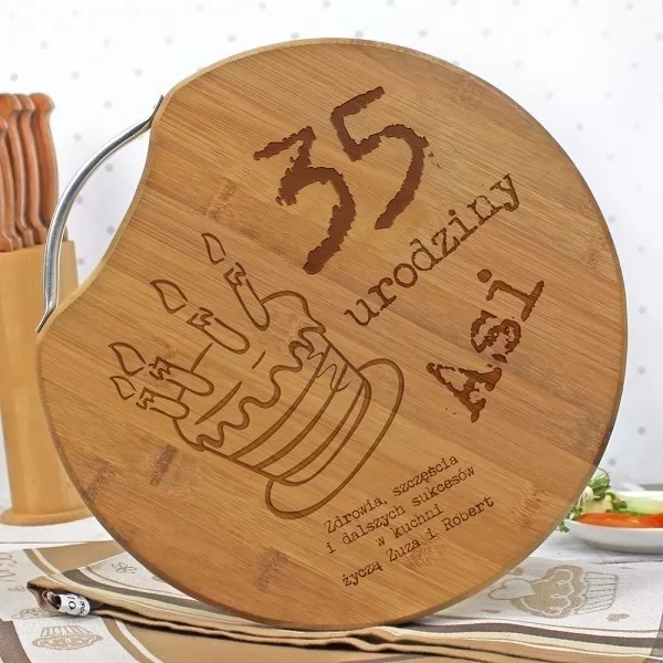 Deska kuchenna z personalizacją - prezent z okazji 35 urodzin