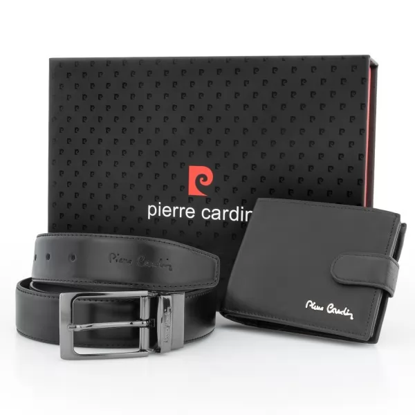 Zestaw prezentowy Pierre Cardin: pasek i portfel + grawer Twojej dedykacji