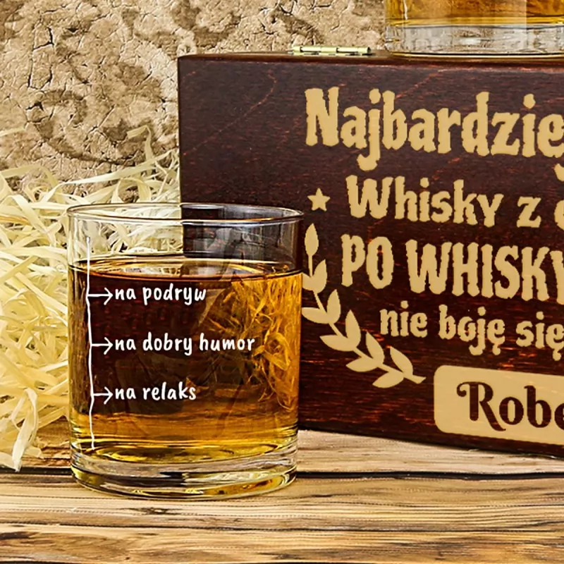 szklanka do whisky z personalizacją na prezent