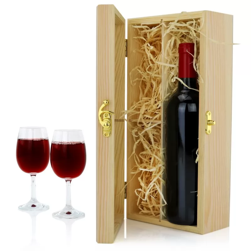 skrzynka na wino z personalizacją na prezent urodzinowy