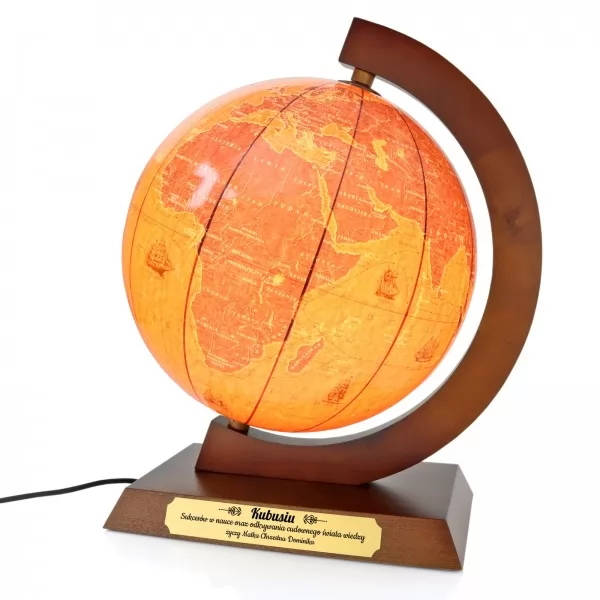 Globus podświetlany z grawerem- dedykacja dla dziecka