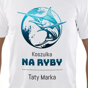 koszulka personalizowana na prezent na dzień ojca na ryby