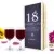 personalizowana skrzynka na wino z kieliszkami na prezent na 18 noc czarów
